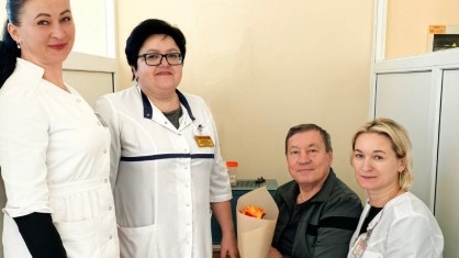 Врача-эндокринолога Владимира Жилинского с 70-летним юбилеем поздравил коллектив Малоритской ЦРБ